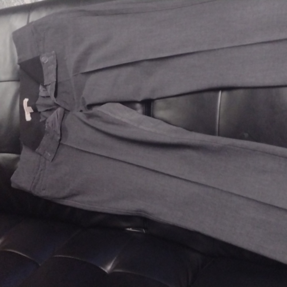 Grey High rise beltless Dress Pants Size 11